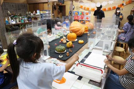阿久比町 キッズアート教室 制作風景